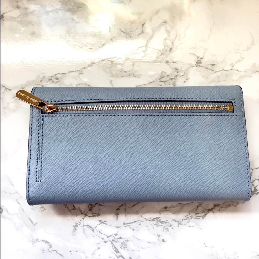 Michael Kors Jet Set travel trifold leather wallet - Picture 3 of 5